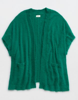 Aerie Fuzzy Sweater Cape