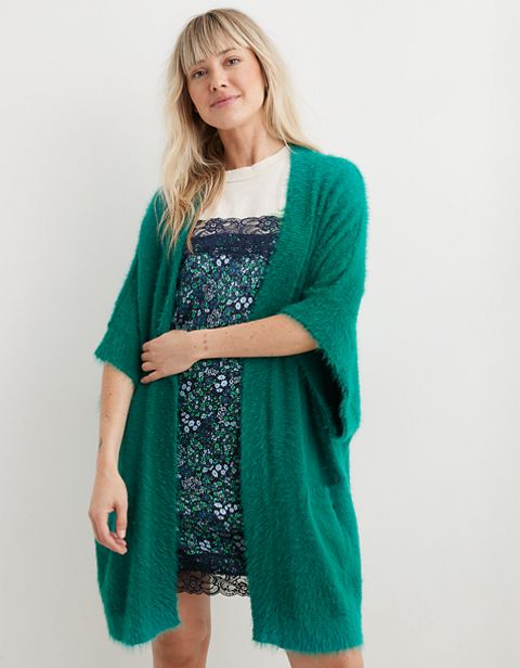 Женские свитеры Aerie Fuzzy Sweater Cape