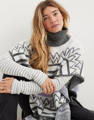 Женские свитеры Aerie Jacquard Cape — фото 5