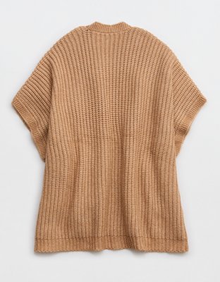 Aerie Marled Rib Sweater Cape