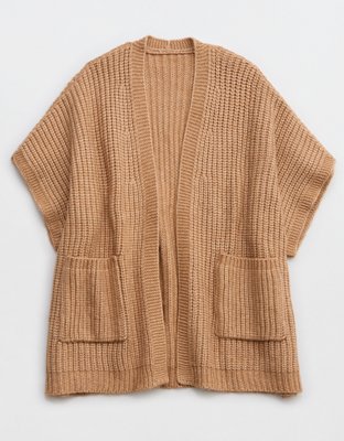 Женские свитеры Aerie Marled Rib Sweater Cape — фото 3