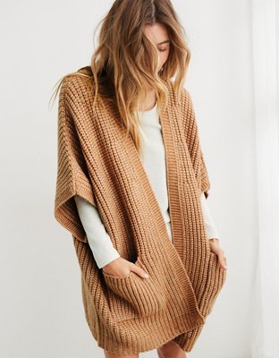 Aerie Ribbed Sweater Cape