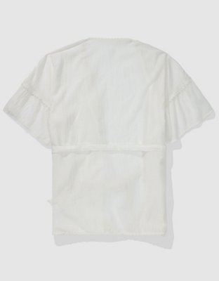 Aerie Ruffle Sleeve Cape