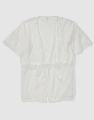 Aerie Ruffle Sleeve Cape