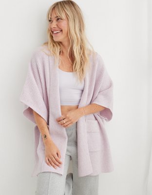 Aerie Shawl Collar Sweater Cape