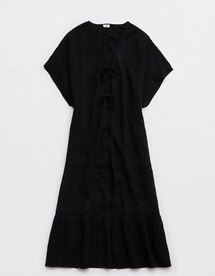 Aerie Tiered Ruffle Maxi Cape