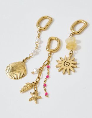Aerie Shell And Stone Bikini Charm 3-Pack