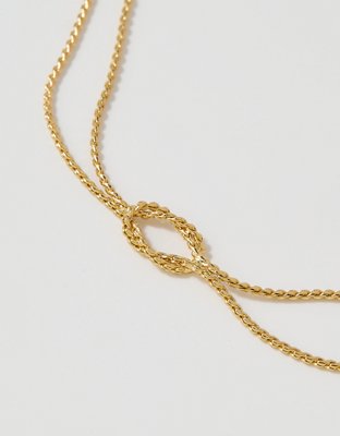 Aerie Chain And Knot Necklace
