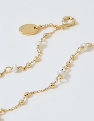 Женские украшения Aerie Dainty Gold Hand Chain, цвет: Золотой — фото 6