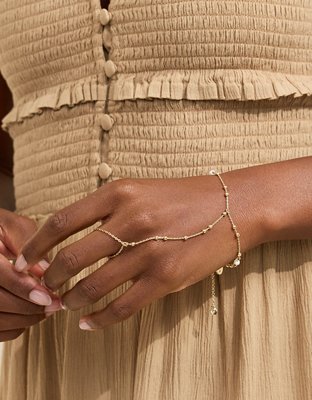 Aerie Dainty Gold Hand Chain