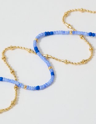 Lot de deux mini colliers perlés Aerie