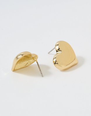 Aerie Bubble Heart Stud Earrings