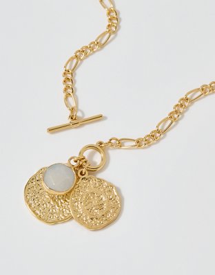 Aerie Colored Stone Charm Necklace