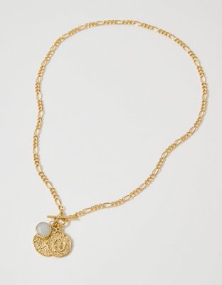 Aerie Colored Stone Charm Necklace