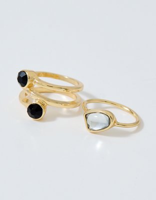Aerie Colored Stone Ring Pack