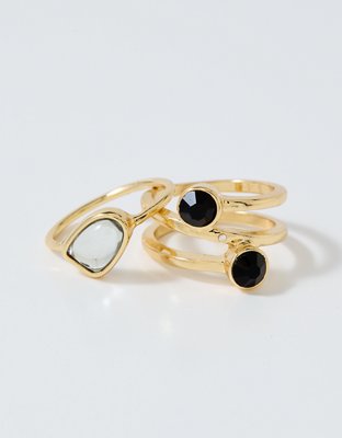 Aerie Colored Stone Ring Pack