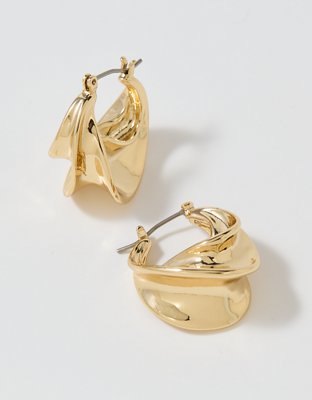 Aerie Croissant Hoop Earrings