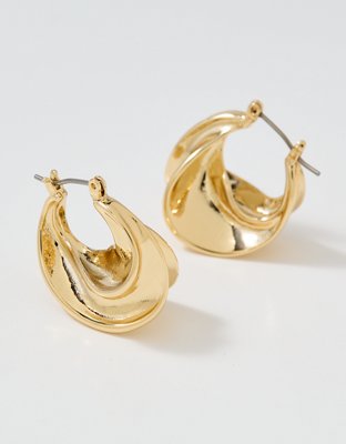 Aerie Croissant Hoop Earrings
