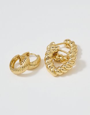 Aerie Parisian Hoop Earring Pack