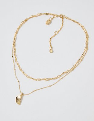 Aerie Etched Charm Necklace Pack