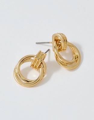 Aerie Mini Double Circle Hoop Earrings