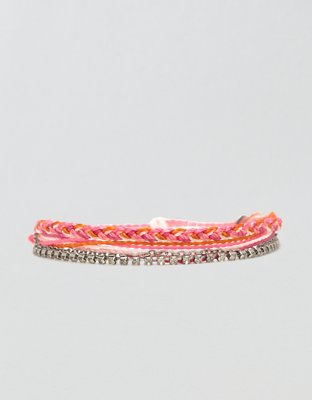 Pura Vida Laguna String And Chain Silver Bracelet