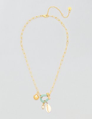 Pura Vida Bonne Chance Cowrie Charm Necklace