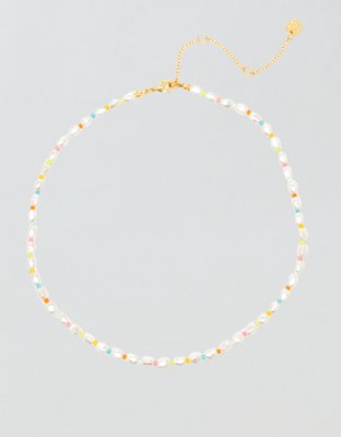 Pura Vida Rainbow Pearl Choker