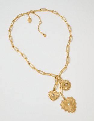 Aerie Vintage Heart Necklace
