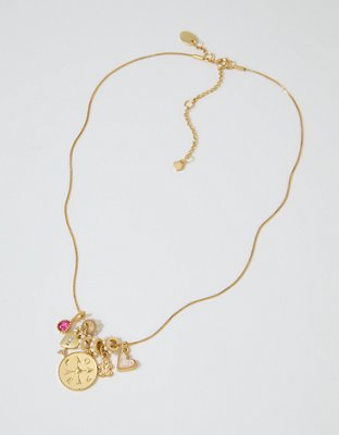 Aerie Vintage Charm Pendant Necklace
