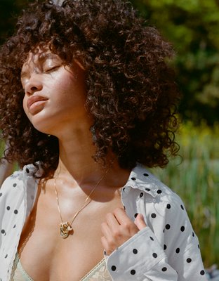 Aerie Vintage Charm Pendant Necklace