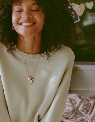 Aerie Vintage Charm Pendant Necklace