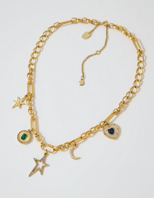 Aerie Chuncky Chain Charm Necklace