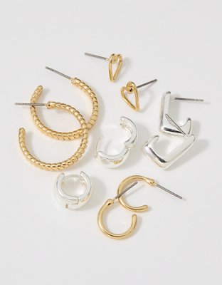 Aerie Mixed Finish Earring 5-Pack