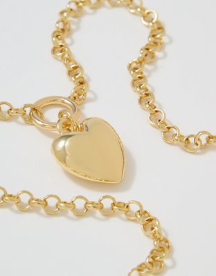Aerie Bubble Heart Chunky Necklace