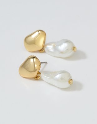Aerie Pearl Drop Earrings