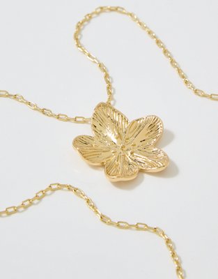 Aerie Sculpted Flower Necklace