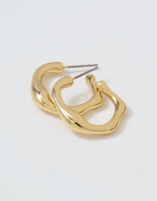 Aerie Organic Hoop Earrings