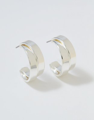 Aerie Medium Double Hoop Earrings