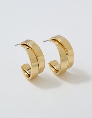 Aerie Medium Double Hoop Earrings