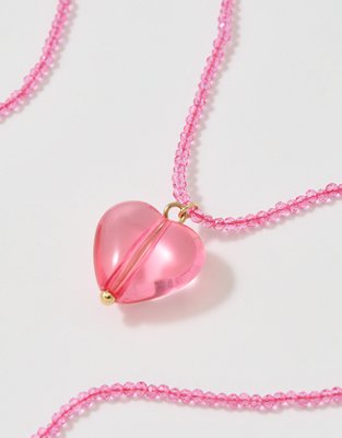 Aerie Bubble Heart Necklace