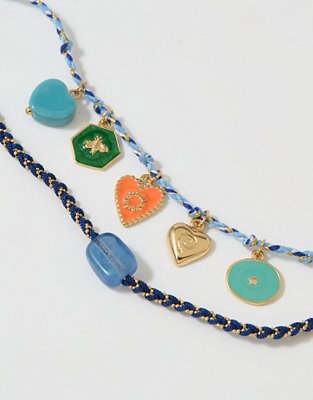 Aerie Layered Rope Bead Bracelet 2-Pack