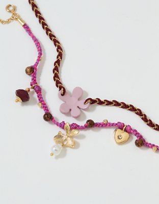 Aerie Layered Rope Bead Bracelet 2-Pack