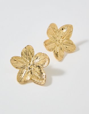 Aerie Sculpted Flower Earrings