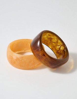 Aerie Chunky Resin Bangle Set from American Eagle - $15.96