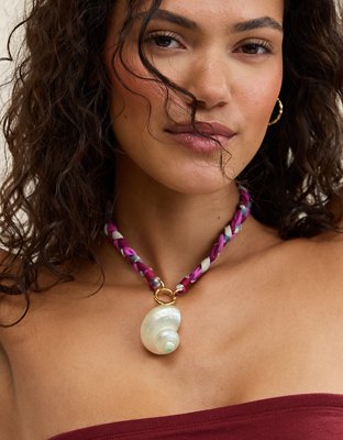 Aerie Braided Chord Charm Necklace