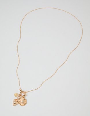 Aerie Long Charm Pendant Necklace