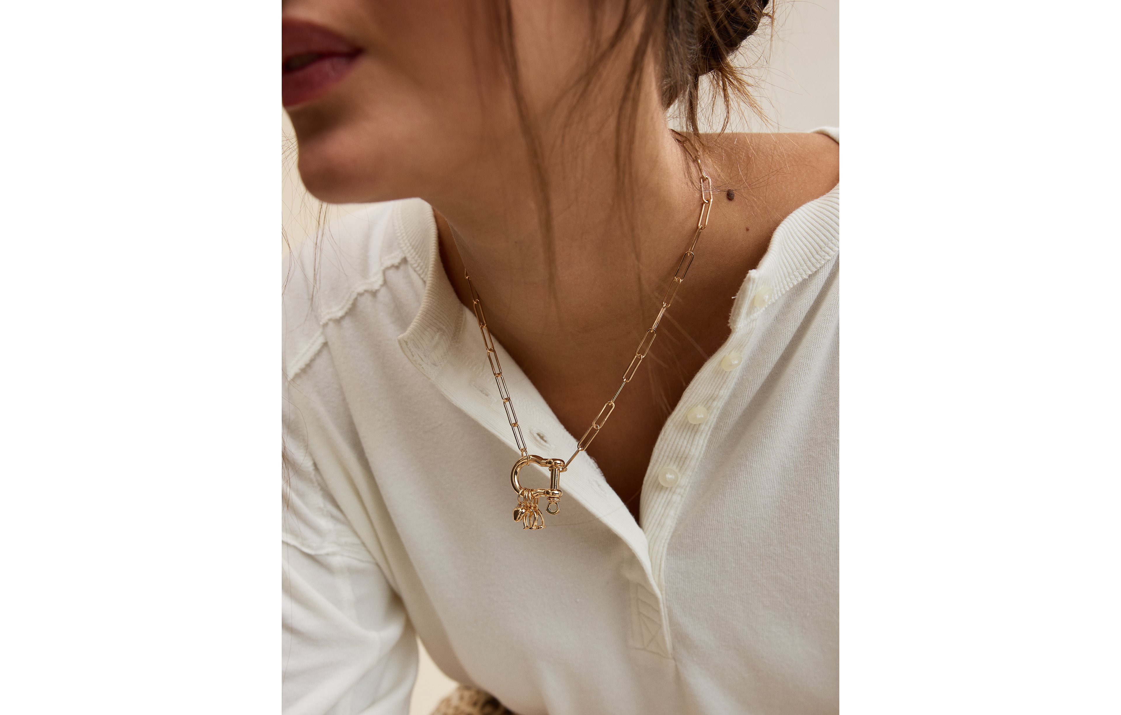 Aerie Horsebit Charm Necklace