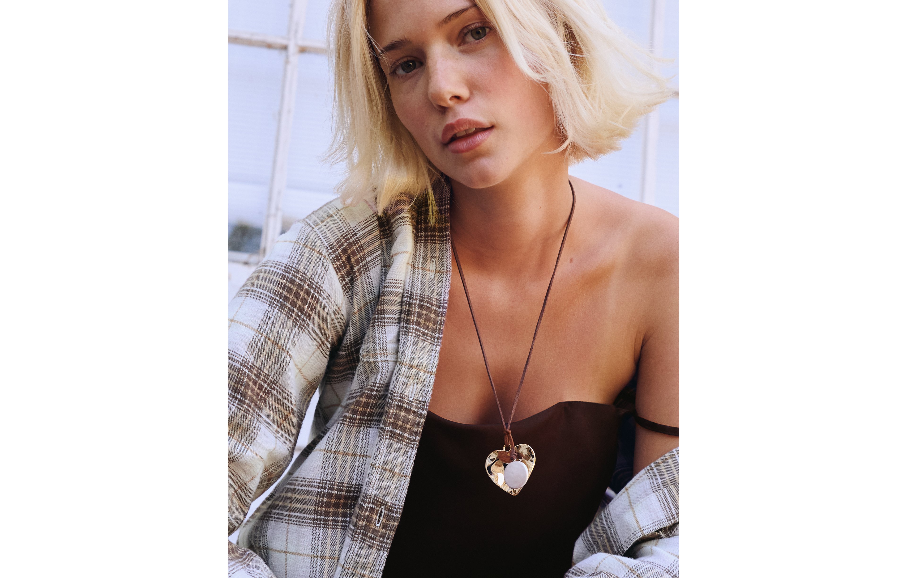 Aerie Suede Long Pendant Necklace