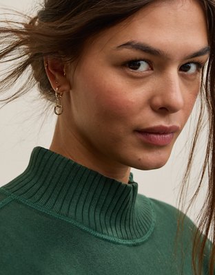 Aerie Horsebit Hoop Earrings